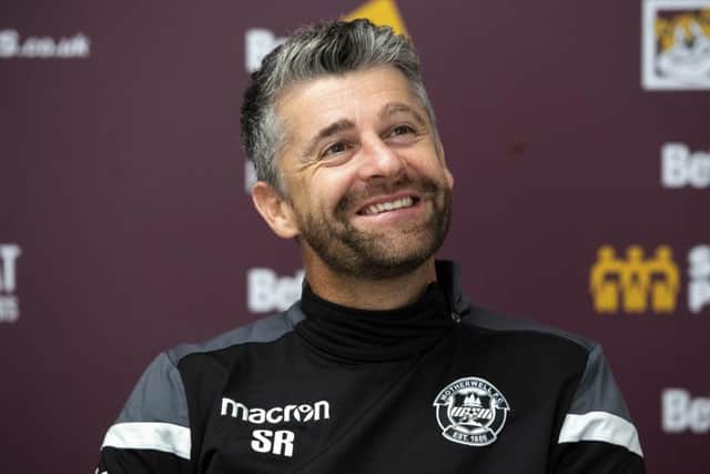 Motherwell manager Stephen Robinson. Pic: SNS/Gary Hutchison
