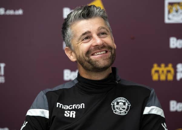 Motherwell manager Stephen Robinson. Pic: SNS/Gary Hutchison
