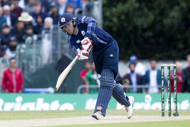 Richie Berrington punished Oman's bowlers with 47no. File picture: Bruce White/SNS Group