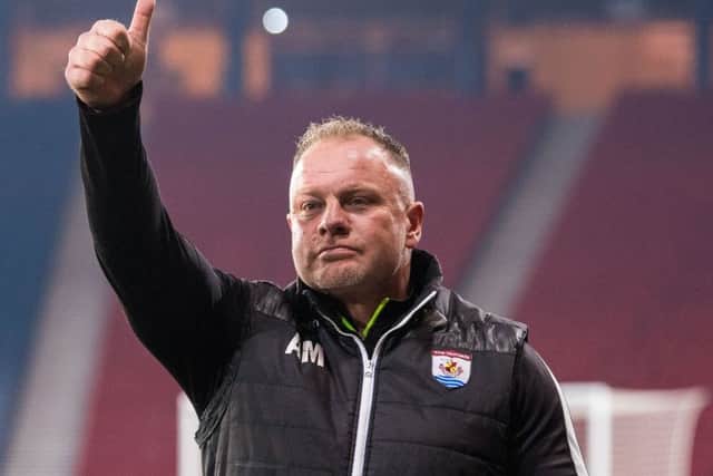 Connah's Quay boss Andy Morrison was in a forthright mood after the semi-final win over Edinburgh City. Picture: SNS Group