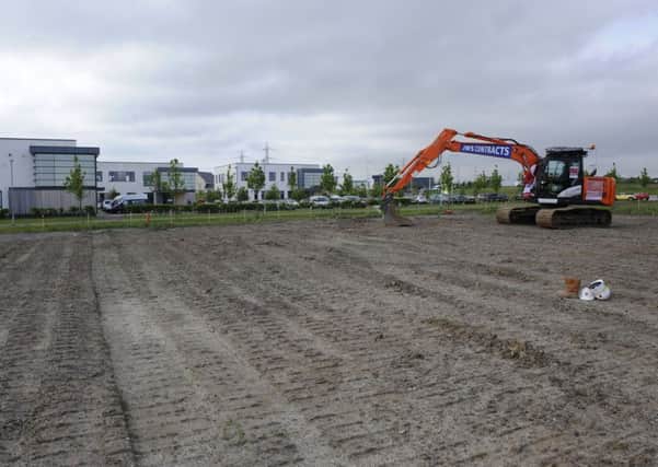 Construction work at Shawfair which will provide 4,000 new homes