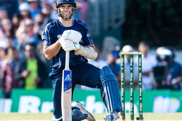 Kyle Coetzer (pictured) and Matt Cross secured the inevitable victory with the help of four fours, including a match-clinching boundary. File picture: SNS Group