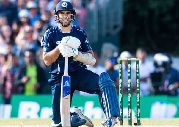 Kyle Coetzer (pictured) and Matt Cross secured the inevitable victory with the help of four fours, including a match-clinching boundary. File picture: SNS Group