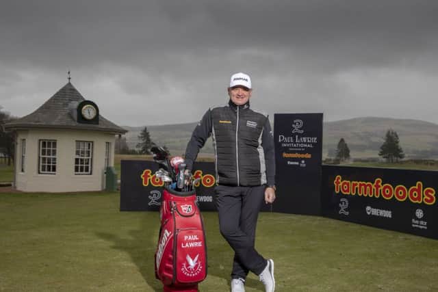 Paul Lawrie at Gleneagles to launch his Pro Am over the Centenary Course on 15 July. Picture: Kenny Smith/The Paul Lawrie Foundation