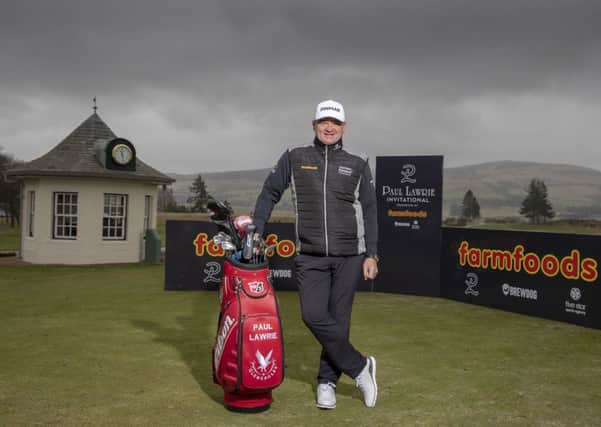 Paul Lawrie at Gleneagles to launch his Pro Am over the Centenary Course on 15 July. 
Picture: Kenny Smith/The Paul Lawrie Foundation