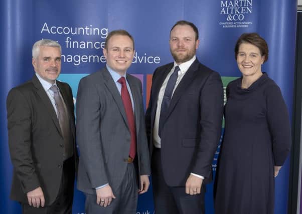 From left: Martin Aitken & Co's Ewen Dyer, Gavin Curr, Duncan MacCaig and Adrienne Airlie. Picture: Peter Devlin