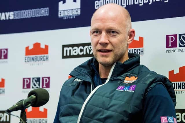 Edinburgh coach Duncan Hodge. Picture: SNS