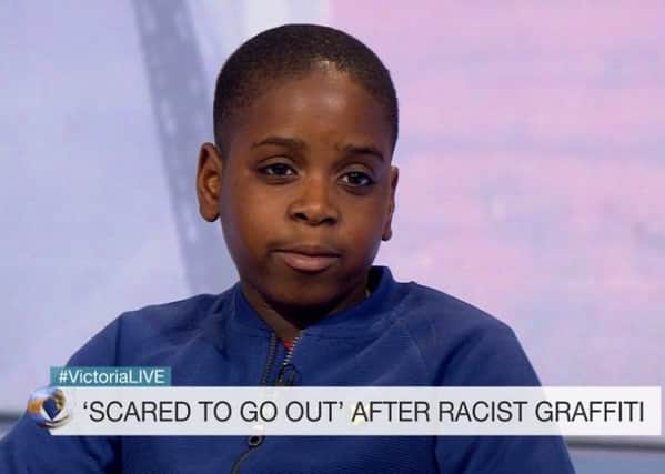 David Yamba, 10, was appearing on the Victoria Derbyshire Show