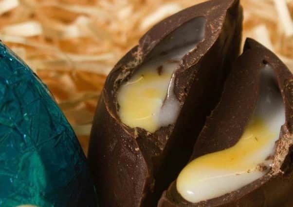 One of the vegan cream eggs produced by chocolatier Mummy Meagz