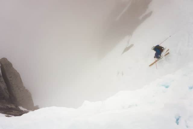 Sometimes steep, off-piste skiing in Scotland can feel like an act of faith. PIC: Philip Ebert