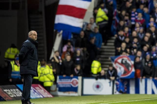Kilmarnock manager Steve Clarke at Ibrox. Picture: Alan Harvey/SNS