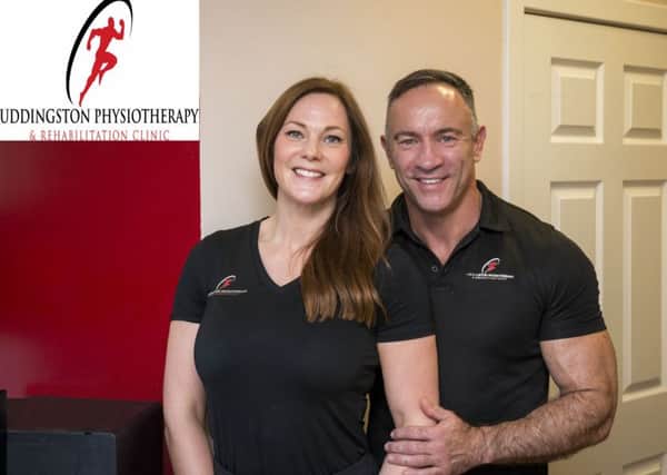 Uddingston Physiotherapy and Rehabilitation Clinic has been going from strength to strength since it was co-founded by Gillian and Ricky Flanagan in 2013. Pic: Brian McPhee