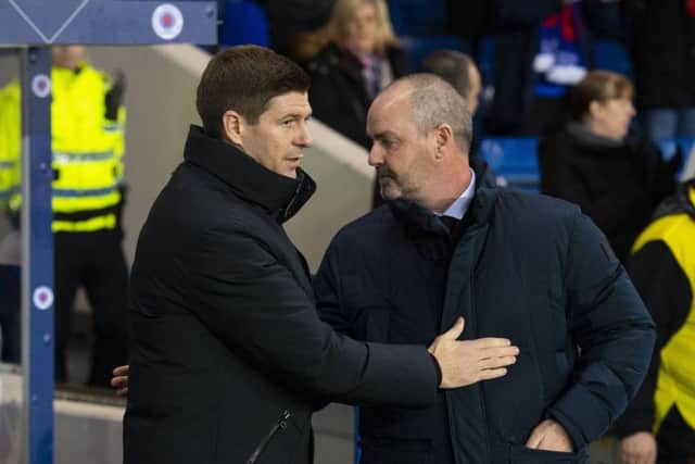 Rangers manager Steven Gerrard has hit out at the abuse directed at Kilmarnock boss Steve Clarke. Picture: SNS/Alan Harvey