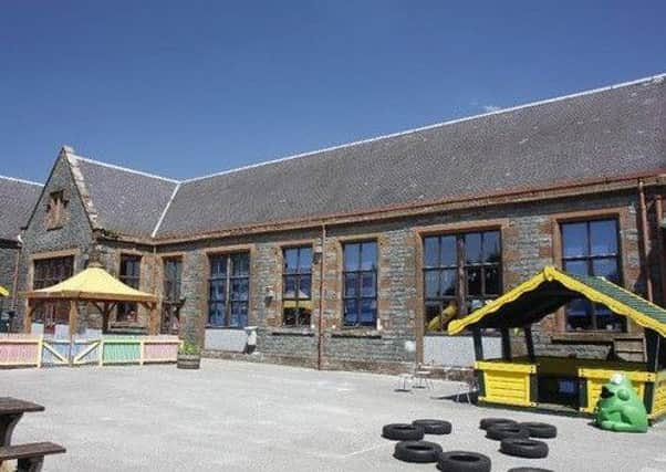 Wigtown Primary where the number of classrooms are being reduced as the town is growing