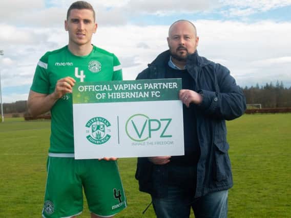 Hibs announced a partnership with Edinburgh vaping firm VPZ.