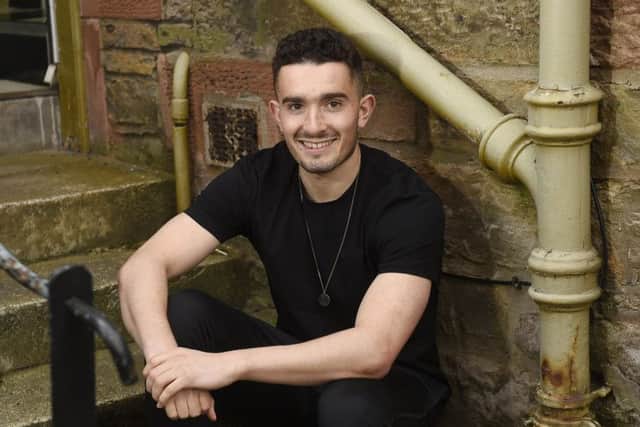 Former Hibs winger Alex Harris back home in Edinburgh this week. Picture: Greg Macvean