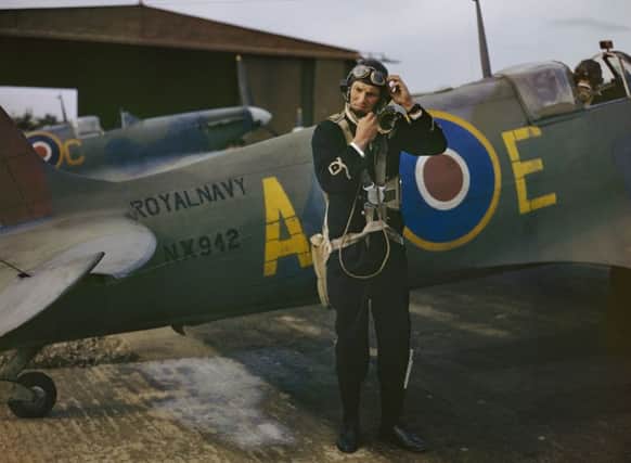 Sub-Lieutenant Harold Salisbury preparing for a sortie in his Supermarine Seafire at RNAS Yeovilton in 1943. Picture: Ted Dearberg/IWM/PA Wire