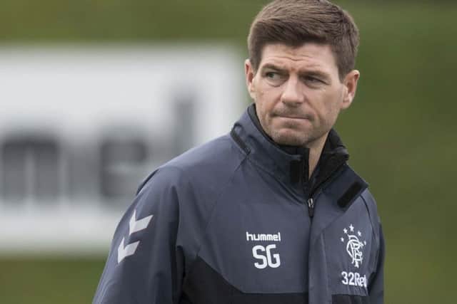 Rangers manager Steven Gerrard at a training session. Picture: Craig Foy/SNS