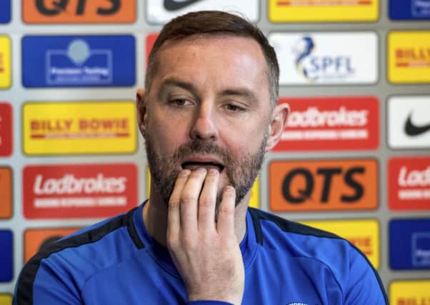 Kilmarnock's Kris Boyd chats with the media about the rise of sectarian abuse in Scottish football. Picture: Alan Harvey/SNS