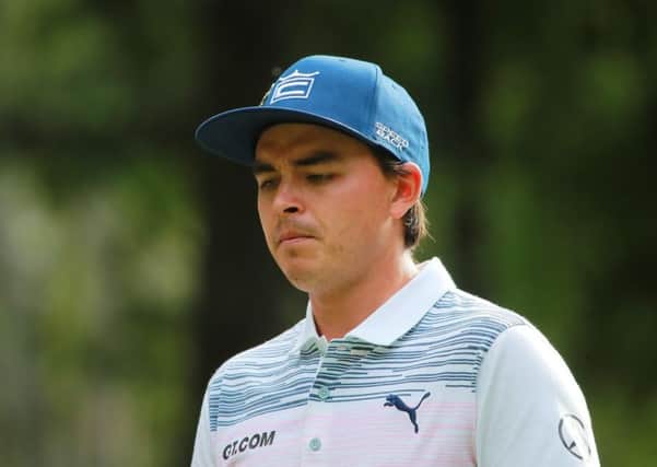 Rickie Fowler was penalised for taking a shoulder height drop. Picture: Hector Vivas/Getty Images