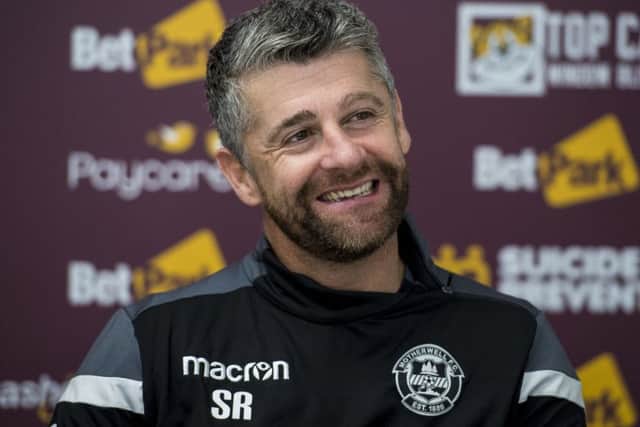 Motherwell manager Stephen Robinson looks ahead to his side's game against Celtic on Sunday. Pic: SNS/Alan Harvey