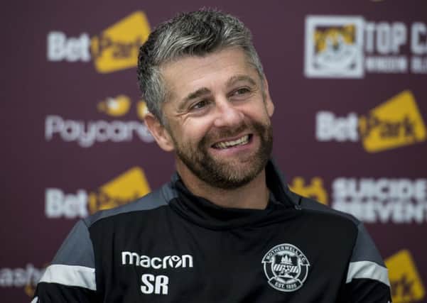 Motherwell manager Stephen Robinson looks ahead to his side's game against Celtic on Sunday. Pic: SNS/Alan Harvey