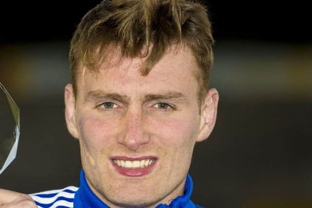 Rory McAllister scored Peterhead's only goal. Pic: SNS/Alan Harvey