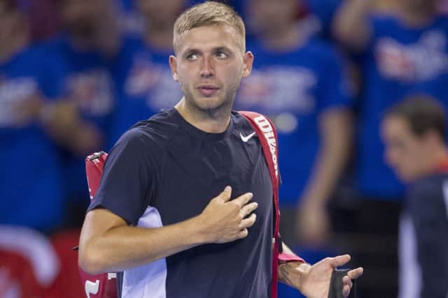 Dan Evans is through to his first final since a cocaine ban.   Picture Ian Rutherford
