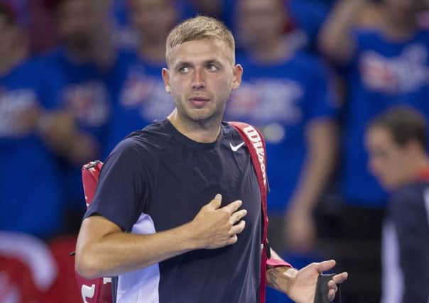 Dan Evans is through to his first final since a cocaine ban.   Picture Ian Rutherford