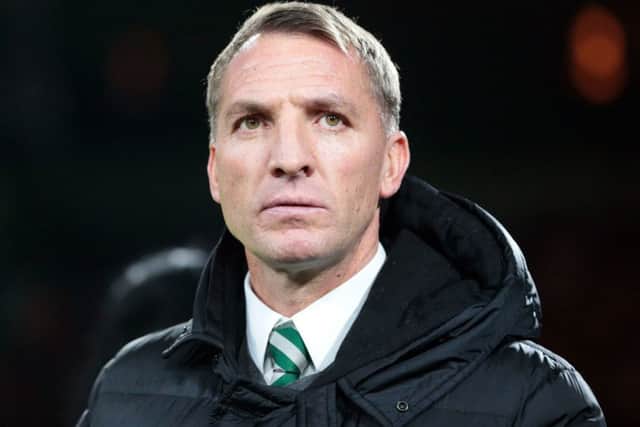 Celtic boss Brendan Rodgers said the Motherwell goal was a 'real injustice'. Picture: Graham Stuart/PA Wire.
