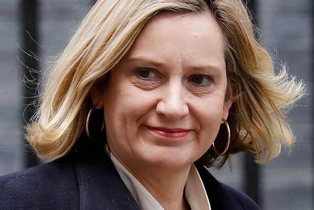 Britain's work and pensions secretary Amber Rudd will announce the changes. Picture: Tolga AkmenGetty Images