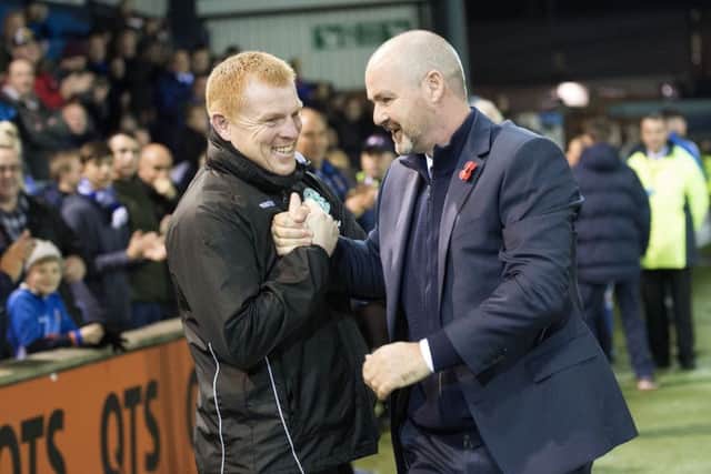 Steve Clarke and Neil Lennon are joint favourites for the Celtic job. Picture: SNS/Bill Murray
