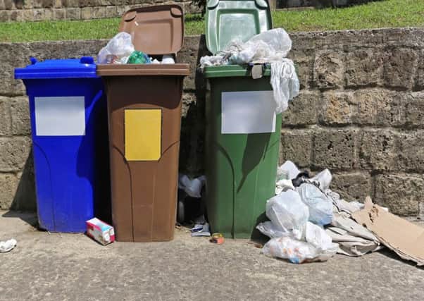 Bins not being emptied are a frequent cause for complaint.