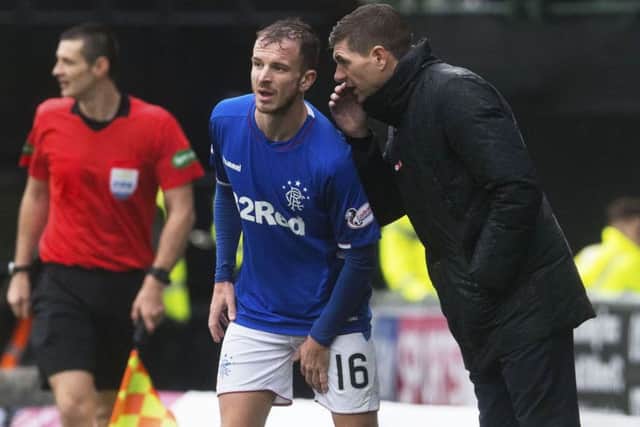 Steven Gerrard was full of praise for Andy Halliday. Picture: SNS/Craig Foy