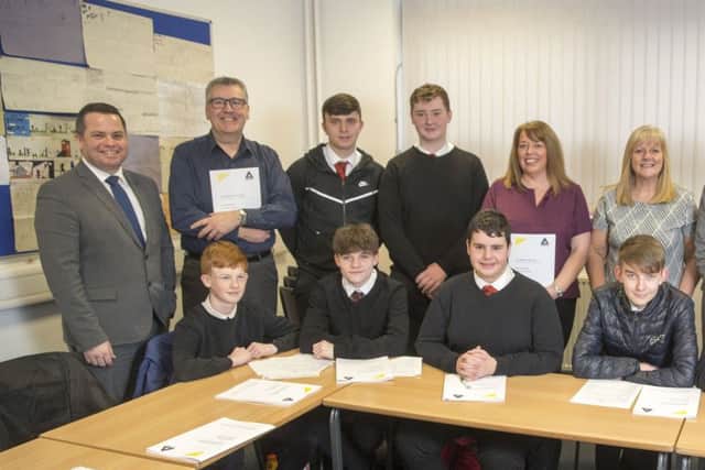 Senior pupils at Lesmahagow High School were given a helping hand by recruitment experts Helen Salt and Cameron Shearer thanks to UKSE funding.