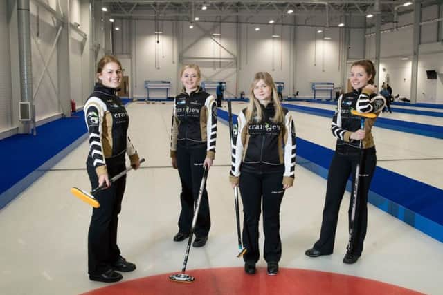 Team Jackson: From left, Mili Smith, Sophie Sinclair, Sophie Jackson and Naomi Brown
. Picture: Graeme Hart/Perthshire Picture Agency