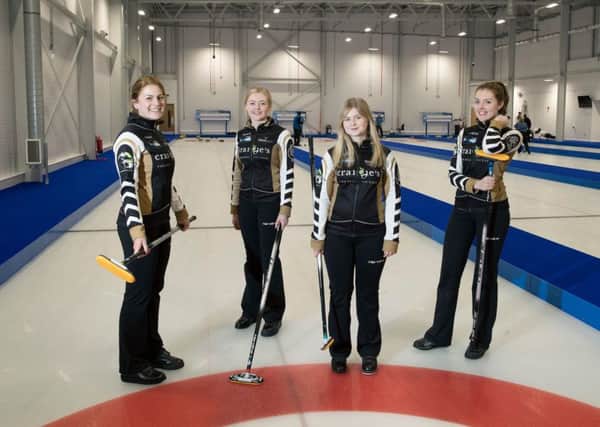 Team Jackson: From left, Mili Smith, Sophie Sinclair, Sophie Jackson and Naomi Brown
. Picture: Graeme Hart/Perthshire Picture Agency