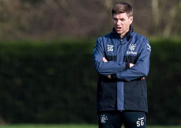 Steven Gerrard is focusing on the visit of Dundee as Rangers bid to close the gap on Celtic. Picture: SNS.