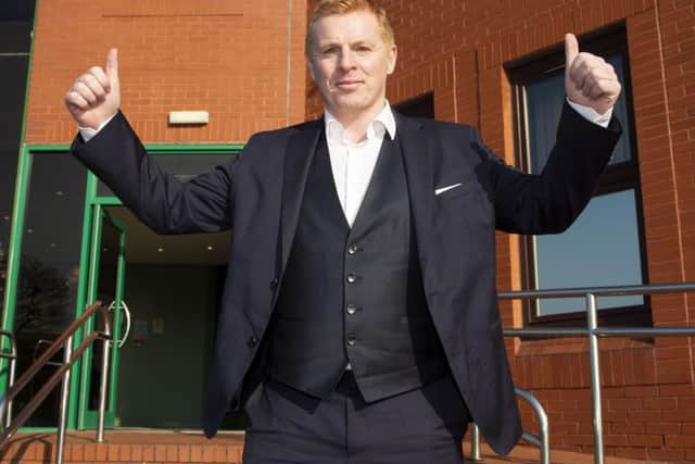 Neil Lennon is unveiled as Celtic manager. Picture: SNS