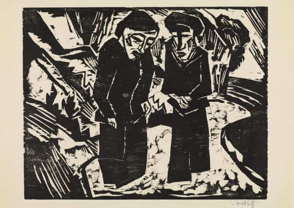 Mourning Women on the Beach, 1914  by Karl Schmidt-Rottluff PIC: The Hunterian, University of Glasgow