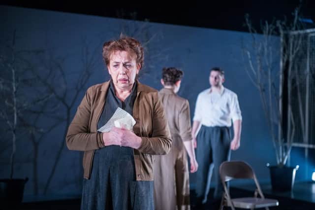 All My Sons
at Dundee Rep, from left to right: Irene Macdougall as Kate Keller, Amy Kennedy as Anne Deever, Daniel Cahil as Chris Keller.