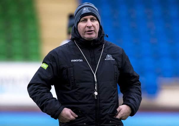 Glasgow Warriors assistant coach, Jason OHalloran. Picture: SNS