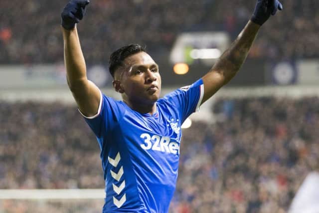 Rangers' Alfredo Morelos will cost a lot of money in the summer. Picture: Jeff Holmes/PA Wire