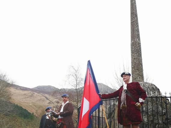 The group commemorated the anniversary of the Glencoe Massacre