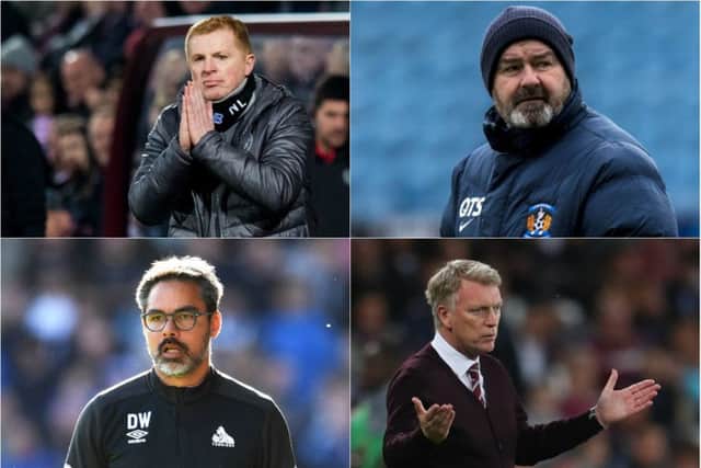 Neil Lennon, Steve Clarke, David Moyes and David Wagner have all been linked with the job on a permanent basis. Pictures: SNS Group/Getty Images