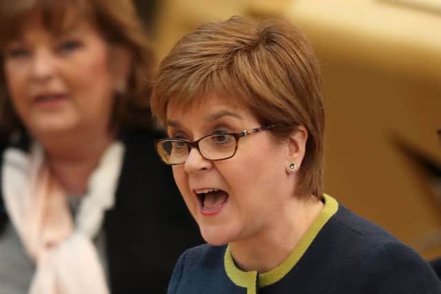 First Minister Nicola Sturgeon has slammed Scottish Secretary David Mundell after he and other Tories helped vote down an SNP bid to rule out a no-deal Brexit. Picture: Jane Barlow/PA Wire