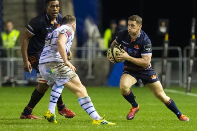Mark Bennett made his return from injury for Edinburgh against Cardiff. Picture: Ross Parker/SNS