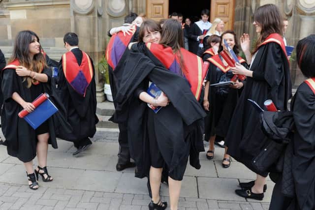 Graduation day outside the McEwan Hall. Picture: TSPL