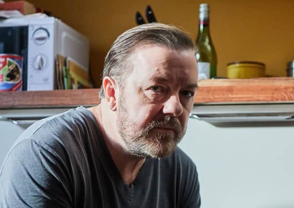 Ricky Gervais in his new programme, After Life. Picture: Natalie Seery/Netflix/PA Wire