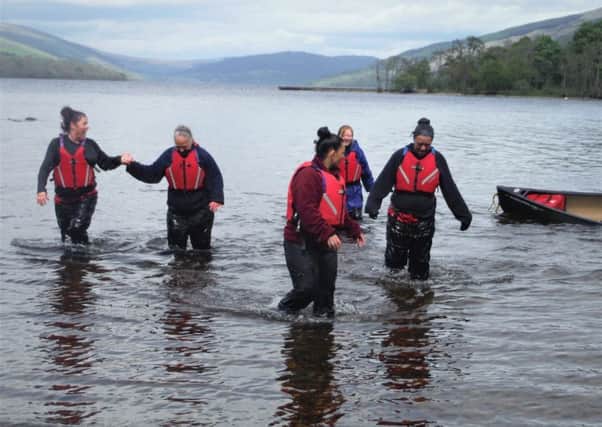 Women taking to the water as part of the Next Steps programme: Venture Trusts criminal justice programme for women